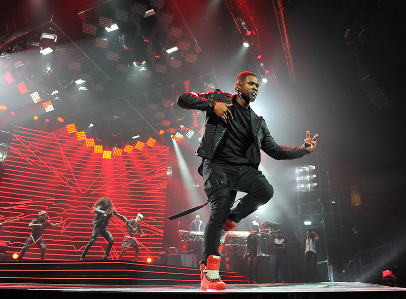 Usher tour photo by Steve Jennings
