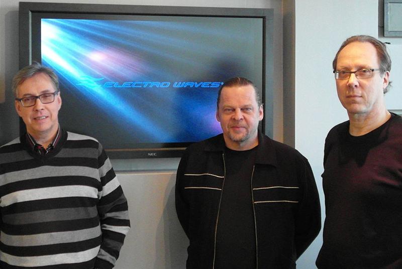 From left, Kurt Nybäck, Esa ”Ese” Kyllönen and Kari Lehtonen of Electro Waves Pro Group.