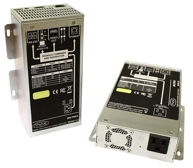 Altinex MU400-123 transmitter and MU500-122 receiver