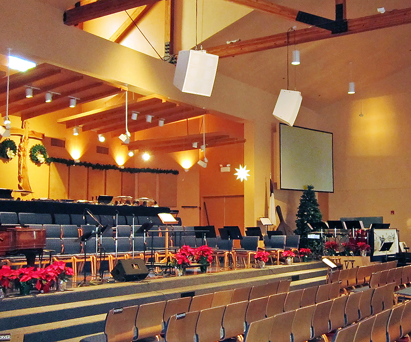 Prescott United Methodist Church sanctuary.