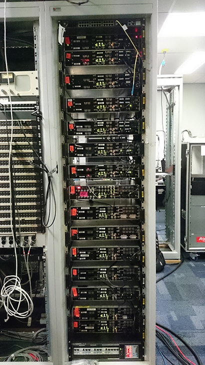 Riedel Medior Net Frames racked
