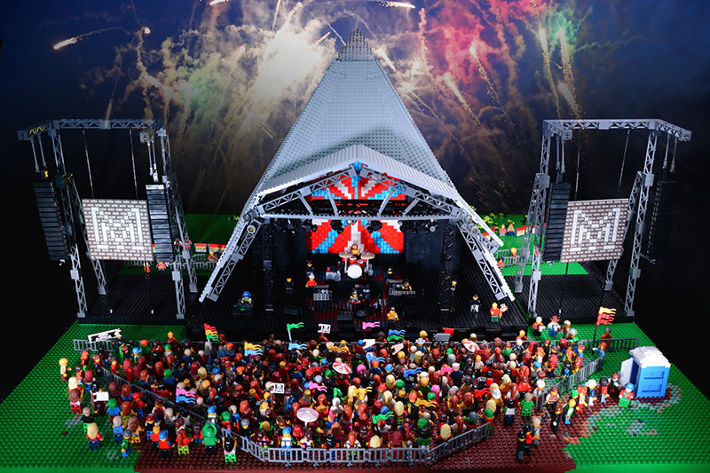 Martin Audio Builds LEGO Version of Glastunbury Stage and MLA system for Prolight+Sound 2015