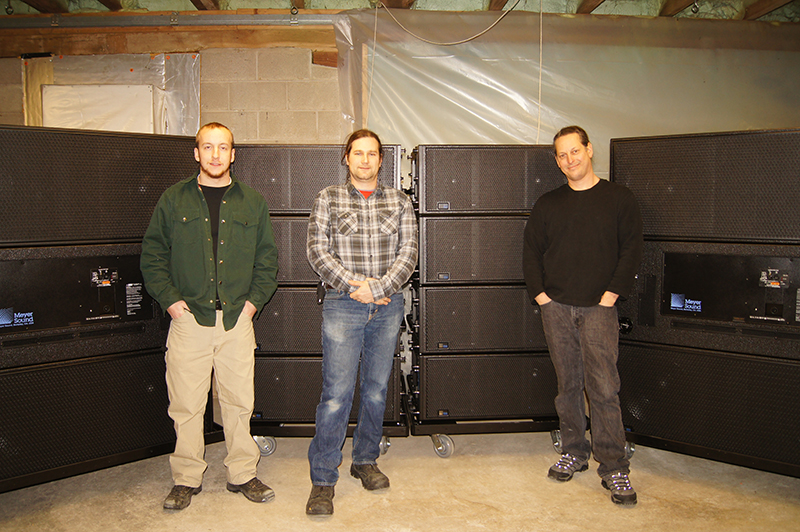 L to R: Cole Gamber, Systems Engineer; Mike Shoulson, Vice President; Dave Brotman, President