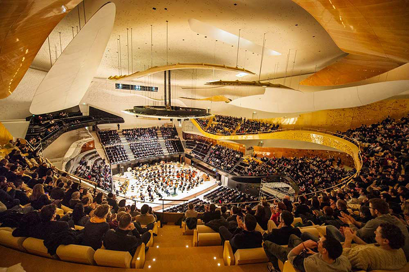 The newly opened Philharmonie de Paris features Amadeus speakers throughout (c) William-Beaucardet 2015