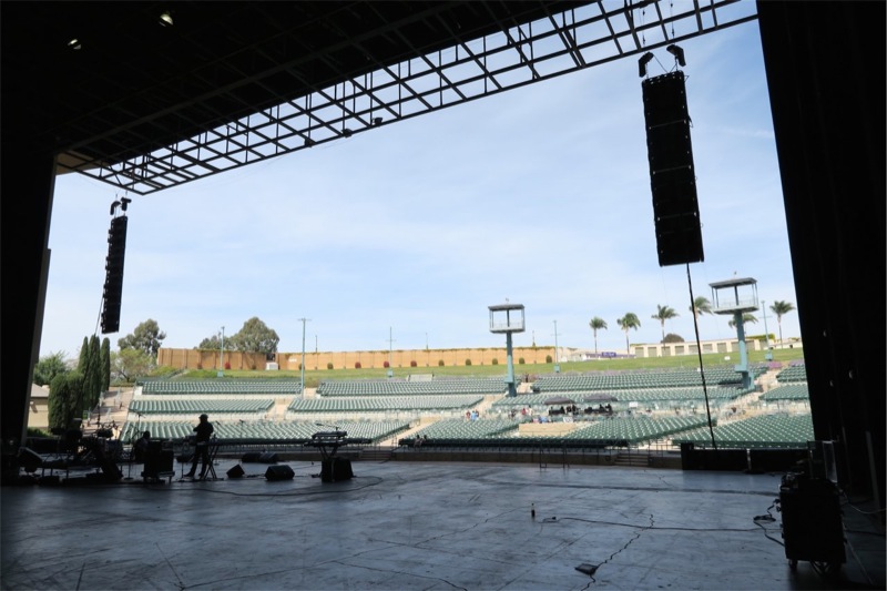 Demo area for K-array's KH8 and KS8 touring array