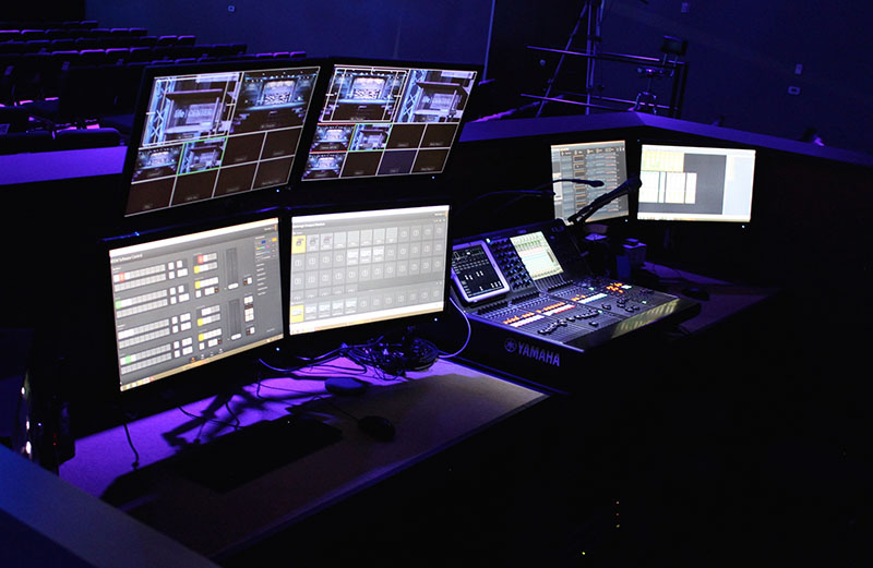 View of the FOH area at the Life Center at East Valley Church