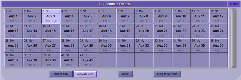 Aux to Faders