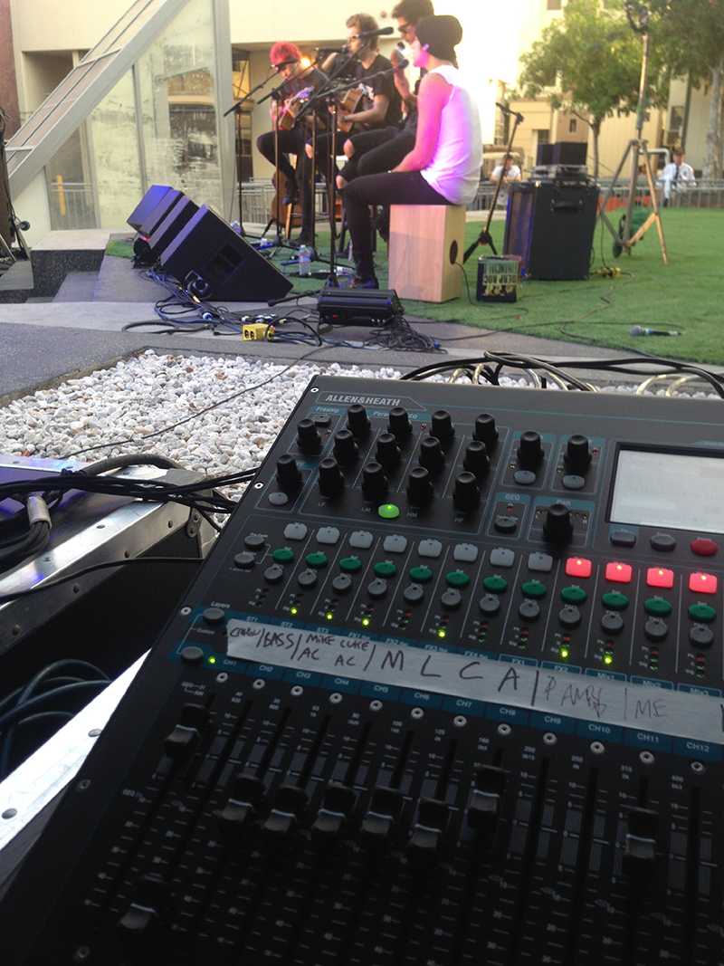 5SOS perform with Allen & Heath's Qu-16 digital rackmount mixer managing the band's live acoustic performances.