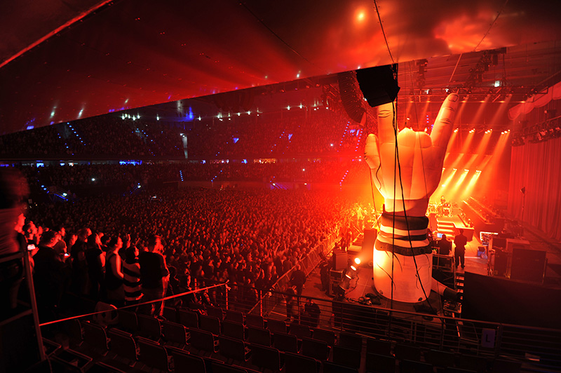 Kraftklub tours with Martin Audio's MLA, provided by Complete Audio