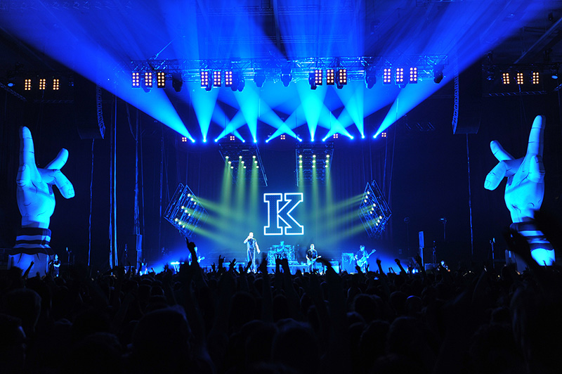 Kraftklub tours with Martin Audio's MLA, provided by Complete Audio
