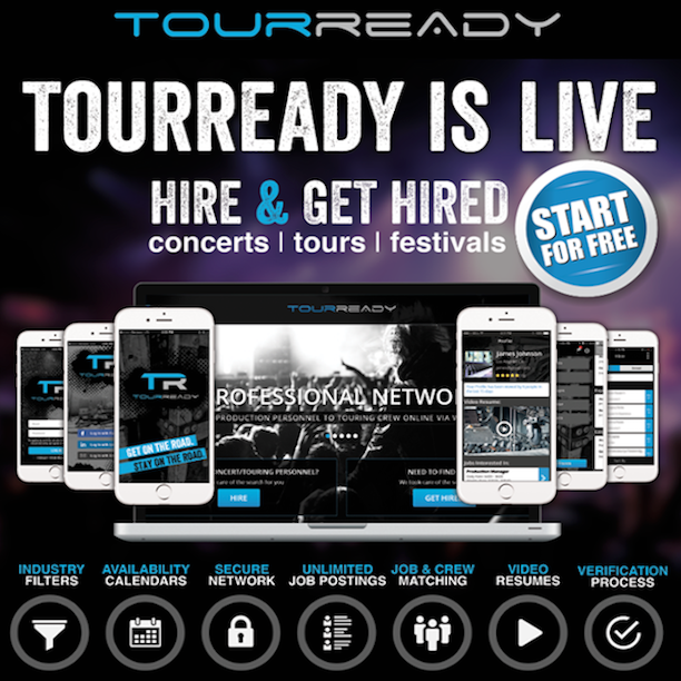 TourReady Website Ready to Help Crew Members Find Gigs