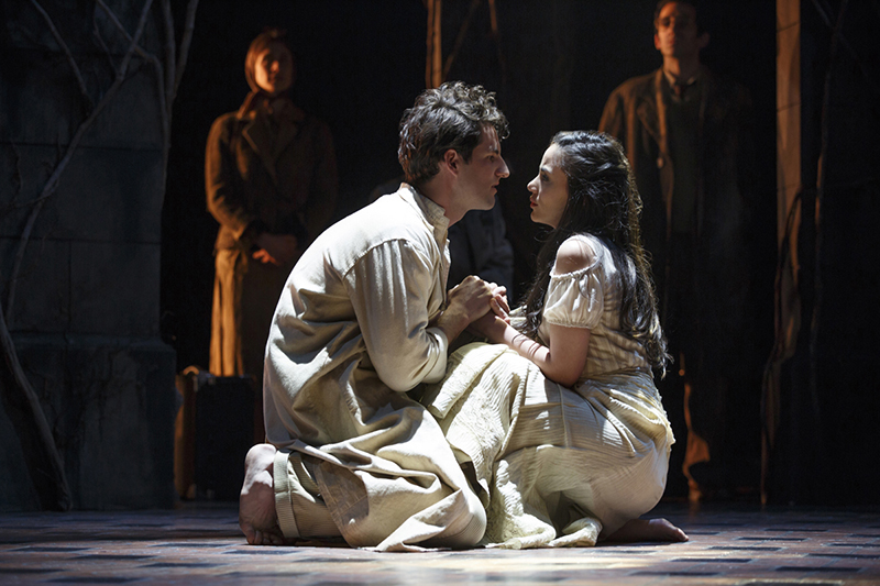 John Riddle and Michelle Veintimillia in a scene from The Visit (c) Joan Marcus