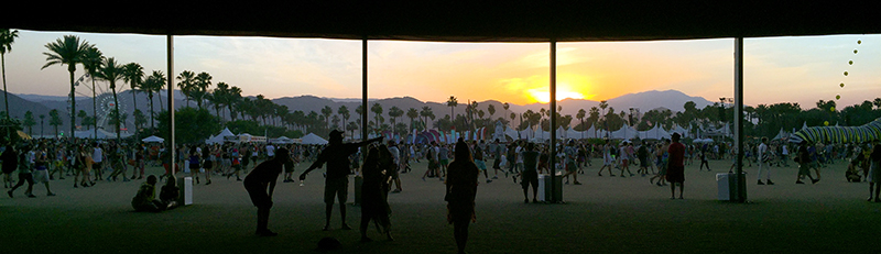 Coachella Sunset view