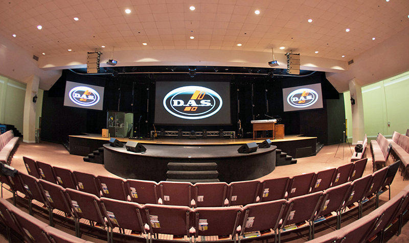 GC Pro (Guitar Center Professional Division) of Atlanta, GA—working in conjunction with Tampa, FL-based Event Resource Group—ultimately designed and deployed a sound reinforcement system at the church utilizing D.A.S. gear