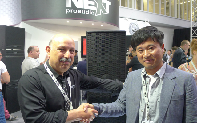 Mr. Correia of NEXT-proaudio and Mr. Park of Avix Tech