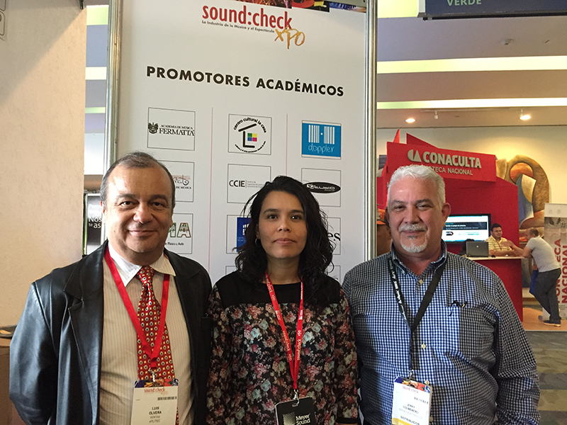 José Luis Olvera Ricaño (JCLO CEO) , Ximena Lopez-Quiroz (JCLO VUE product Manager) and Jerry Colmenero (VUE Business Development)