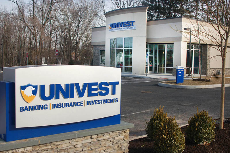 New Univest Bank location in Newtown, PA
