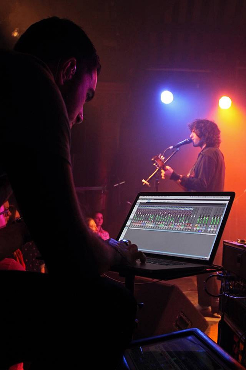 Monitor Engineer Ross Rothero-Bourge