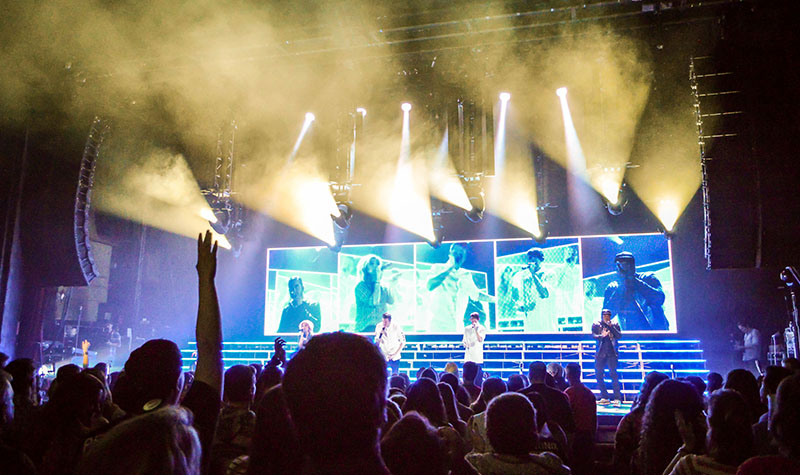 Pentatonix performing on L-Acoustics’ K2 system