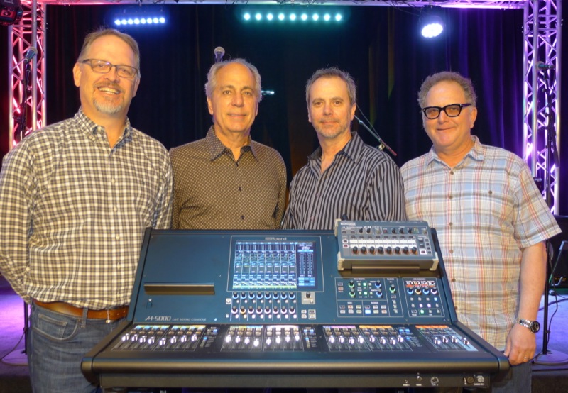 Pictured from left to right: Jeff Ballow, Highway Marketing, Charles Kitch of Sound Productions, Jeff Humphrey of Sound Productions Scott Baker, Highway Marketing