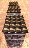 The ADN-W wireless delegate units for the portable conferencing systems