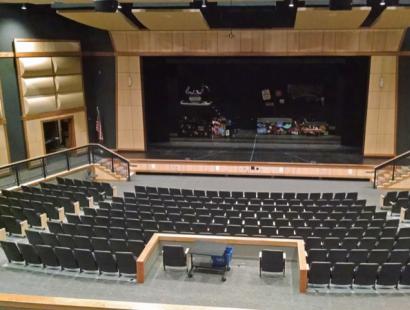 New England-based SIGNET Electronic Systems undertook an audio installation at Monomoy Regional High School, the theatre of which is shown here.