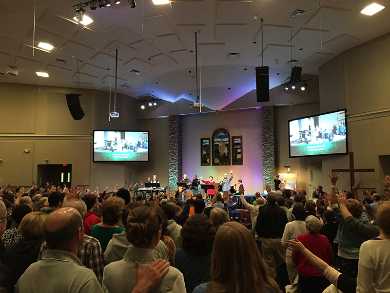“During services when the worship team sings through the PA, we turn on Constellation and the crowd response keeps building as they join in,” reports Joel Miller