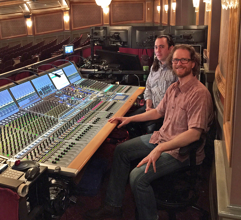 Production Sound Engineer Patrick Pummill (front) and Sound Designer Kai Harada (rear). (c) John Gibson.