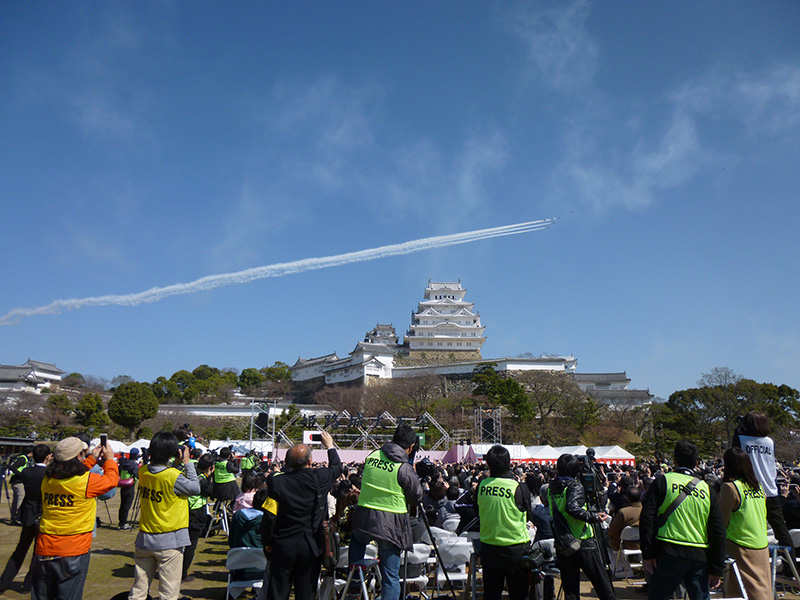 Himeji Castle and Blue Impalse