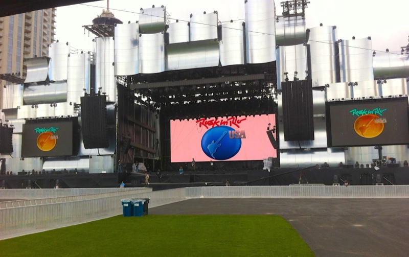 main stage at Rock in Rio USA, held in Las Vegas, NV