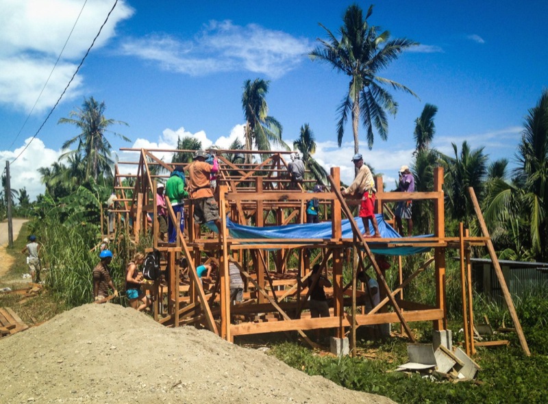 Music for Relief helping to rebuild, following Typhoon Halyon in the Phillipines 