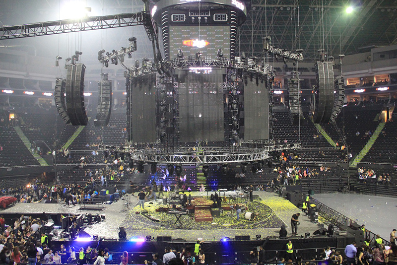 Harman's audio array for Romeo Santos' performance