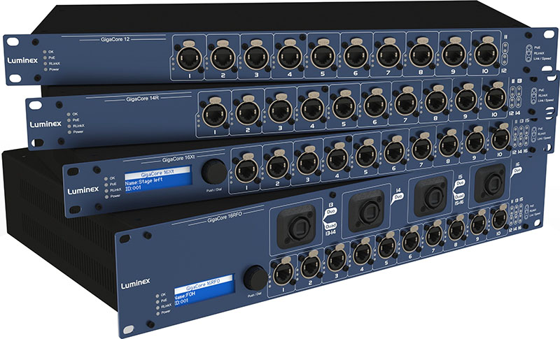 Luminex GigaCore Ethernet switches
