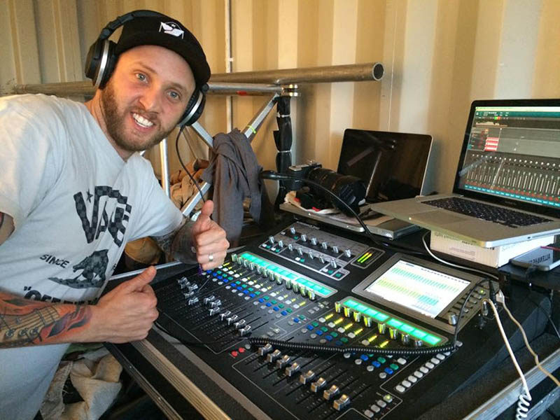 FOH, Dave at Slam Dunk