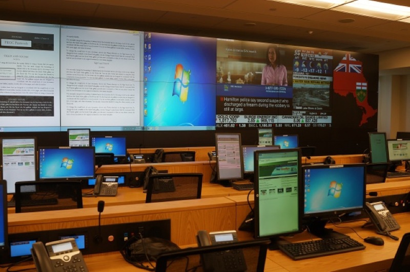 Ontario’s Provincial Emergency Operations Centre (PEOC), with Lectrosonics ASPEN Processors installed by Sight N Sound, Inc.