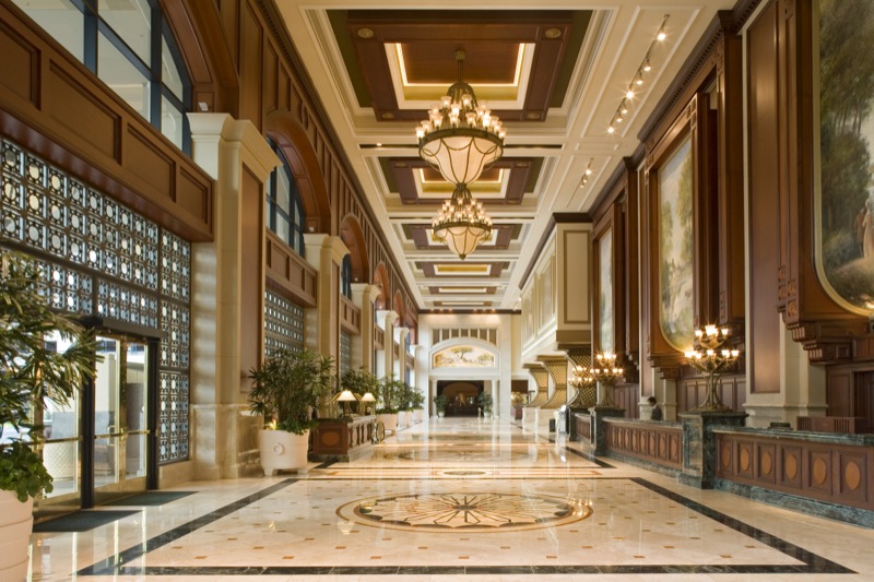 The exquisitely-designed lobby at San Diego’s Hyatt Grand Manchester, SoCal’s largest hotel (c) Hyatt Corporation