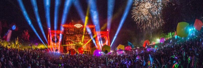 Electric Forest Festival 2014 night shot