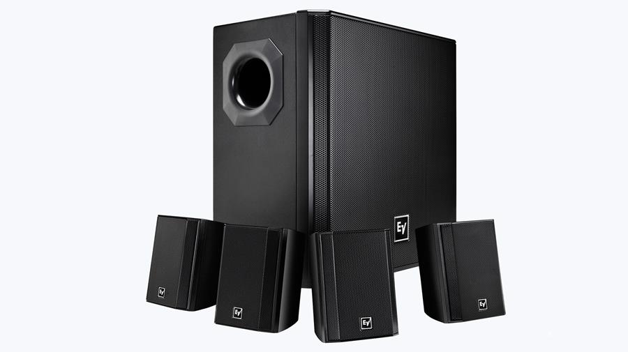 For effective customization, the series includes subwoofer and satellite speakers for surface-mounting, subwoofer and satellite speakers for ceilings, as well as a pendant speaker