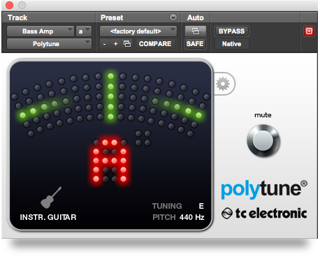 PolyTune Plug-in polyphonic tuner plug-in