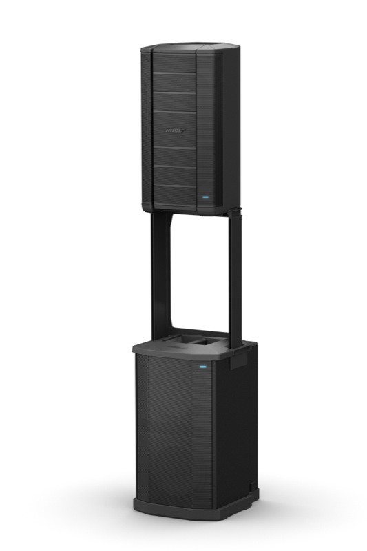 The new Bose® F1 Model 812 Flexible Array Loudspeaker and F1 Subwoofer.
