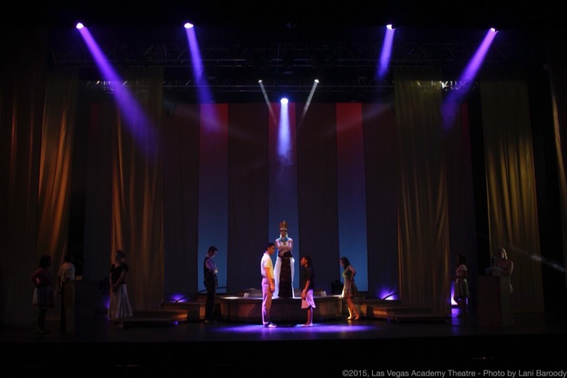 A Scene from the Las Vegas Academy of the Arts (LVA) production of Elton John and Tim Rice's 'Aida'