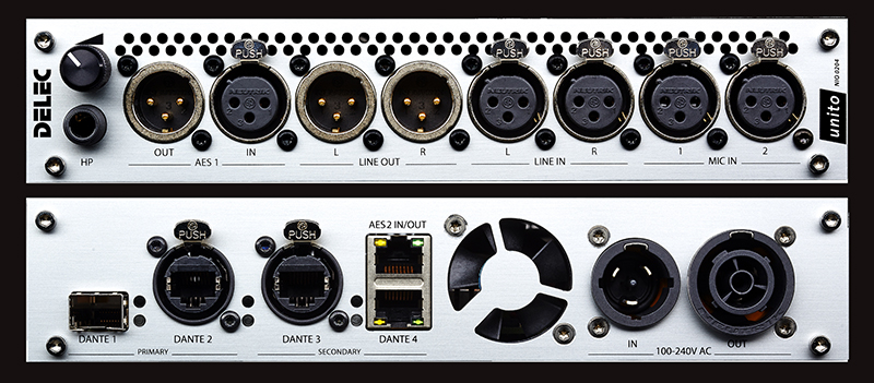 DELEC Audio Dante Interfaces - DELEC NIO 0204