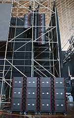 Twenty-four Anya modules and Otto subwoofers blanketed Beijing Workers’ Gymnasium for the concert.