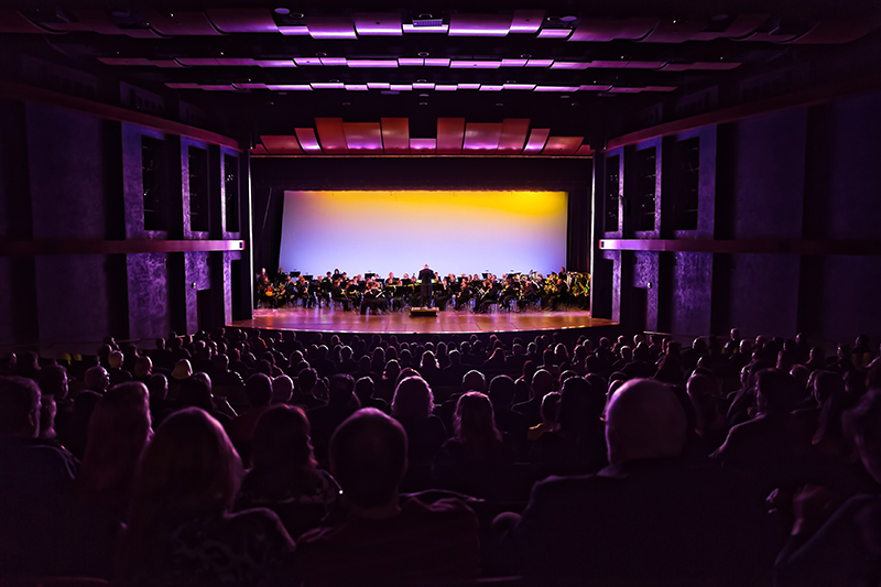 Ambient acoustics are captured by 22 miniature condenser microphones, and early reflections and reverberation are delivered by 35 MM-4XP self-powered loudspeakers, 19 Stella-8C installation loudspeakers, and 12 UMS-1XP subwoofers.