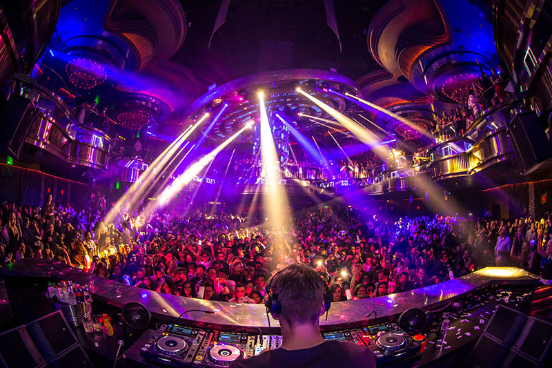 L-Acoustics XTi and ARCS WiFo series enclosures at Omnia Night Club's Main Club dance floor