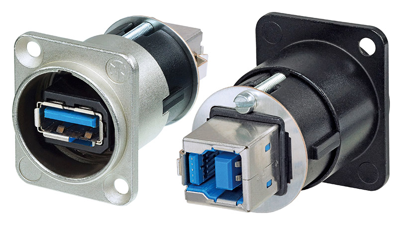Neutrik USB 3.0 Feedthrough Adapters