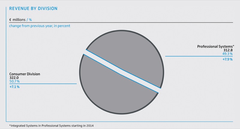 Revenue by division