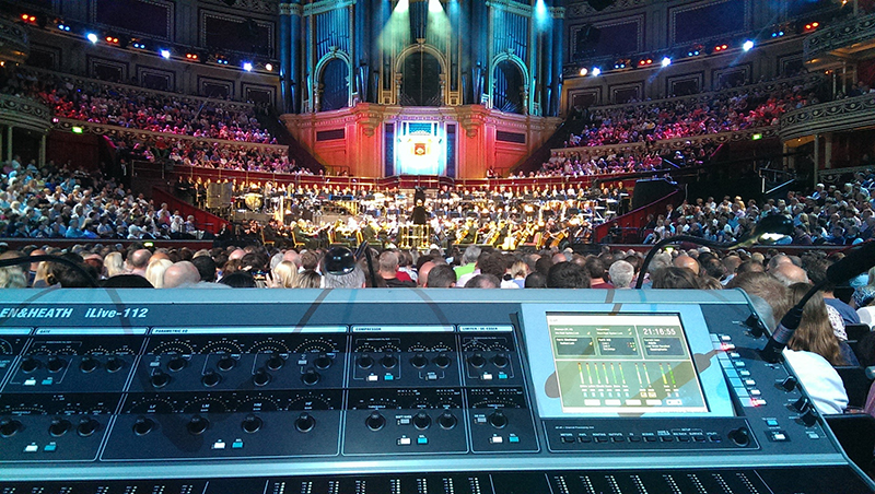 iLive digital mixing system at FOH for Classic Quadrophenia