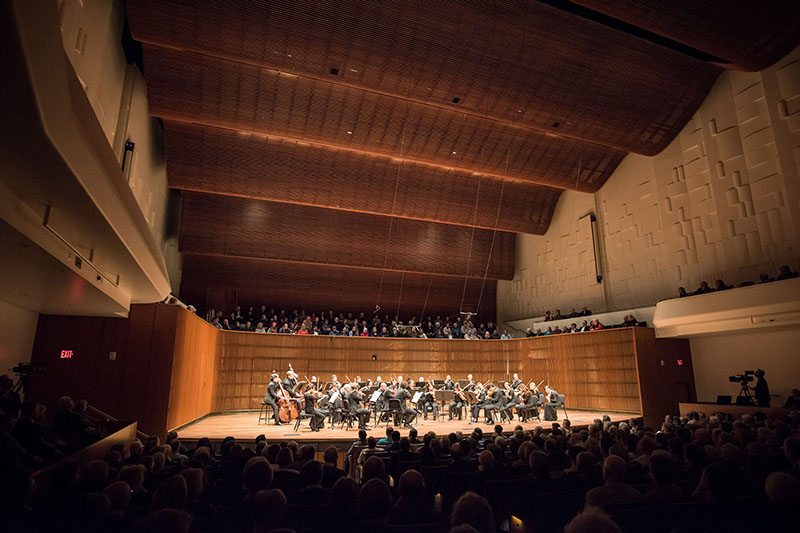 The Saint Paul Chamber Orchestra performing at the Ordway Center's new 1,100-seat Concert Hall
