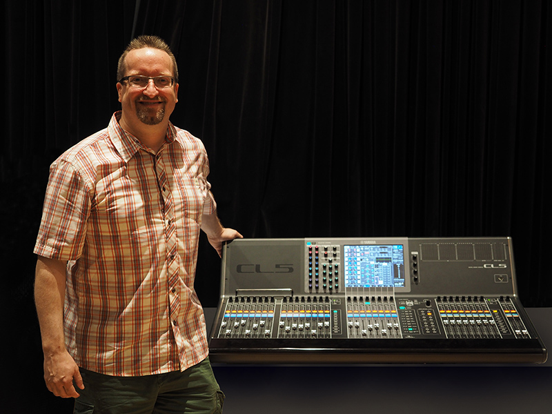 Solotech and Yamaha provided more than 25 Yamaha consoles for the the Festival International de Jazz de Montréal took place June 26-July 5, 2015. The consoles included CL, QL, PM5D and M7CLs. Pierre Perreault, FOH engineer at the Theatre Maisonneuve, is pictured here with a Yamaha CL5 digital audio console.